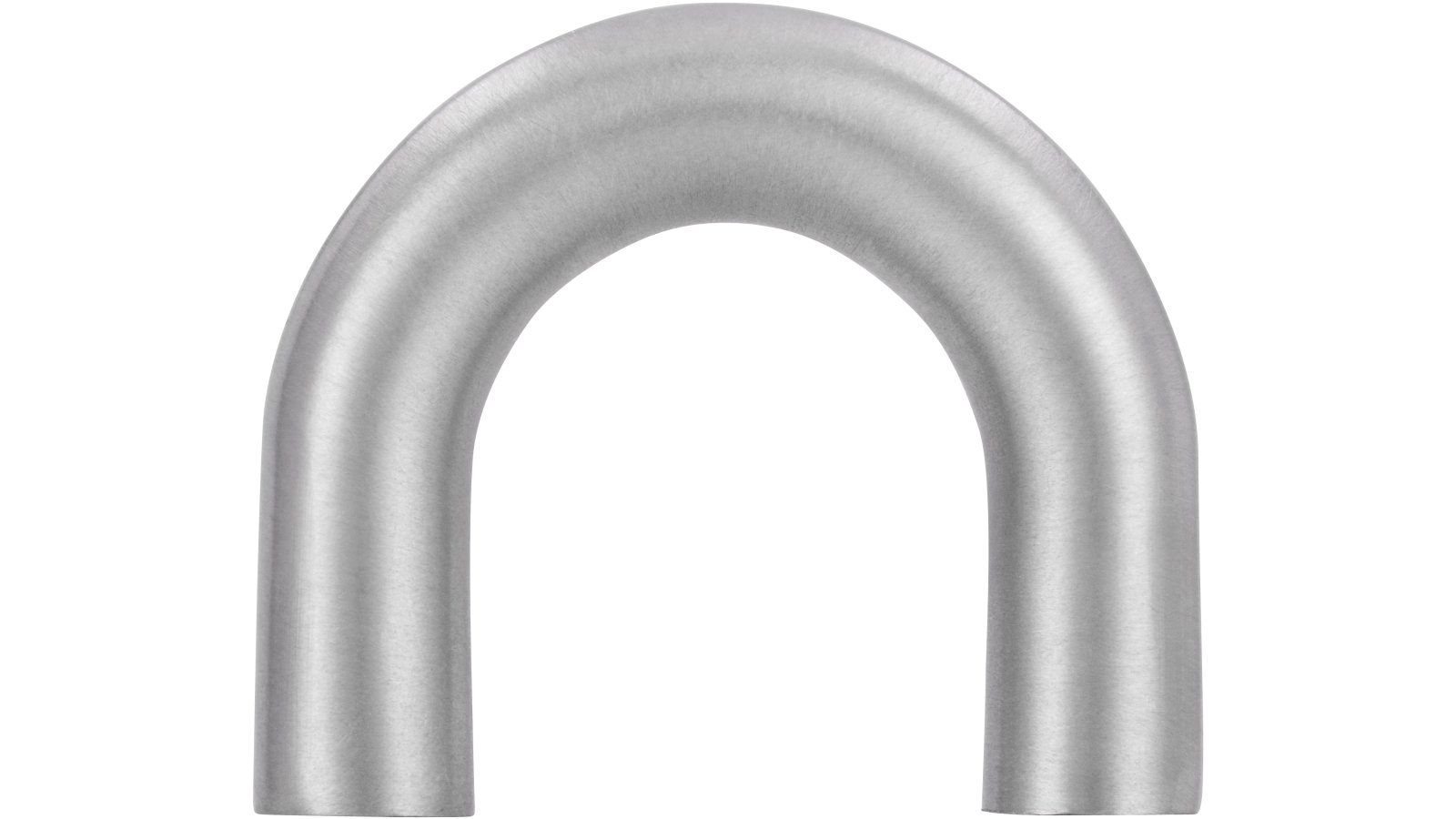 Griff Löhne Edelstahl fein geschliffen - 42 mm lang  vor weißem Hintergrund