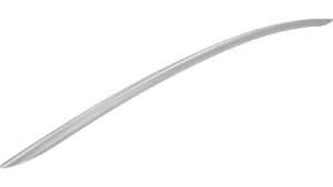 Griff Löhne Edelstahl fein geschliffen - 485 mm lang  vor weißem Hintergrund