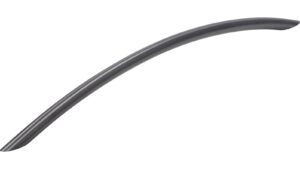 Griff Löhne Edelstahl schwarz geschliffen - 371 mm lang vor weißem Hintergrund