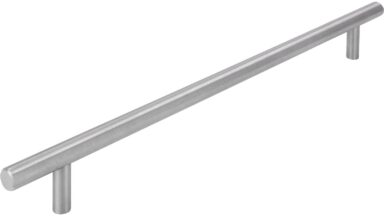 Griff Lohne Edelstahl fein geschliffen - 280 mm lang  vor weißem Hintergrund