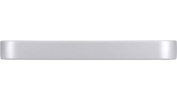 Griff Luckenwalde Druckguss alufarbig pulverbeschichtet - 140 mm lang  vor weißem Hintergrund