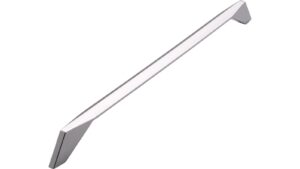 Griff Malente Druckguss chrom glänzend - 343 mm lang  vor weißem Hintergrund