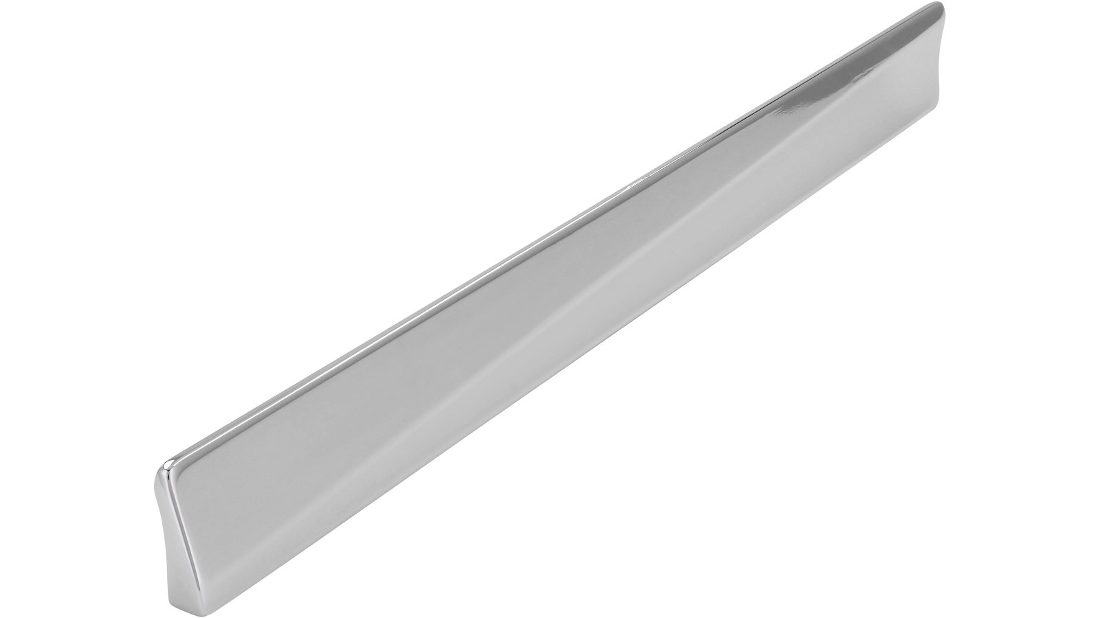 Griff Marbach Druckguss chrom glänzend - 260 mm lang  vor weißem Hintergrund