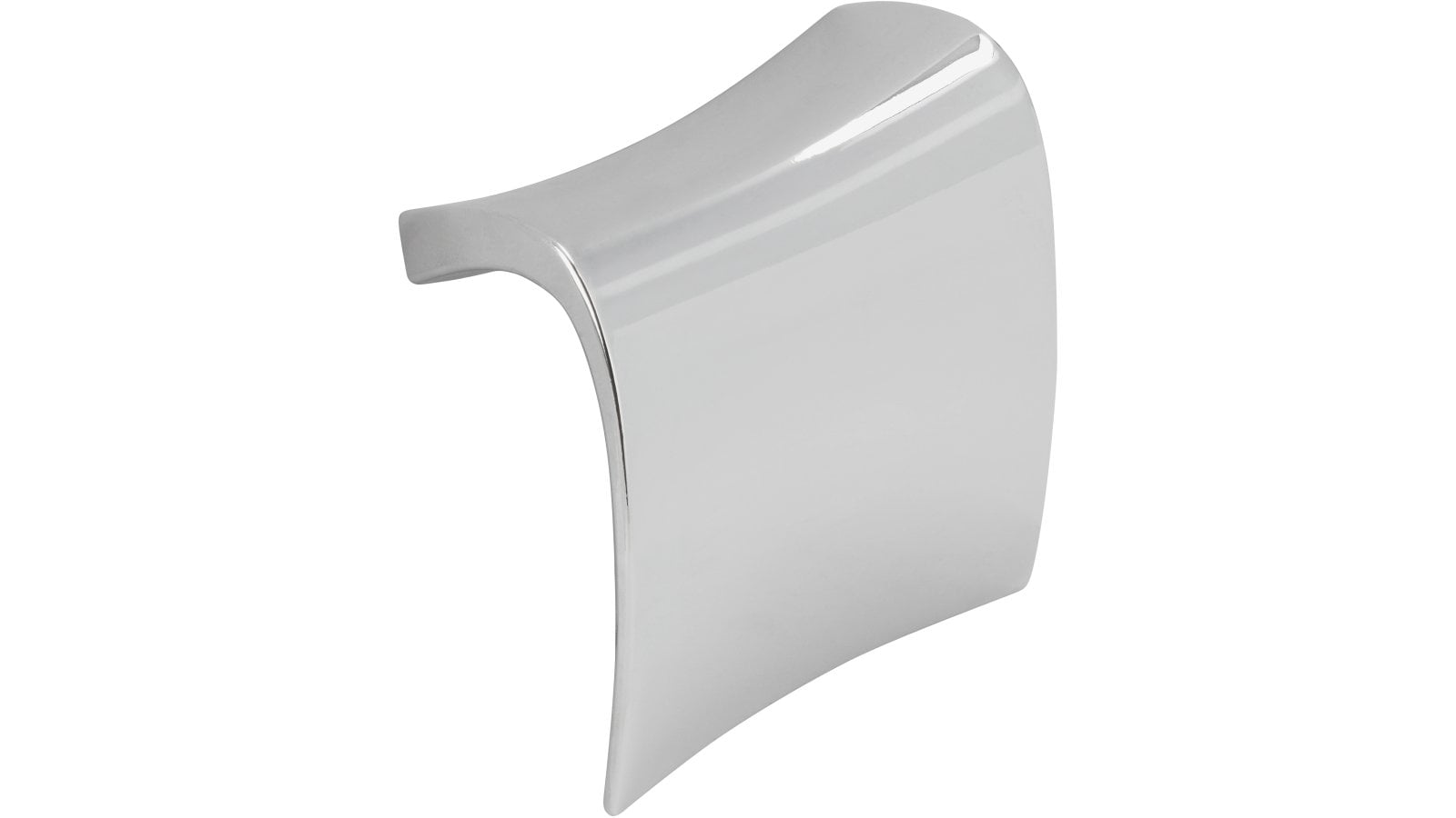 Griff Markgröningen Druckguss chrom glänzend - 72 mm lang  vor weißem Hintergrund