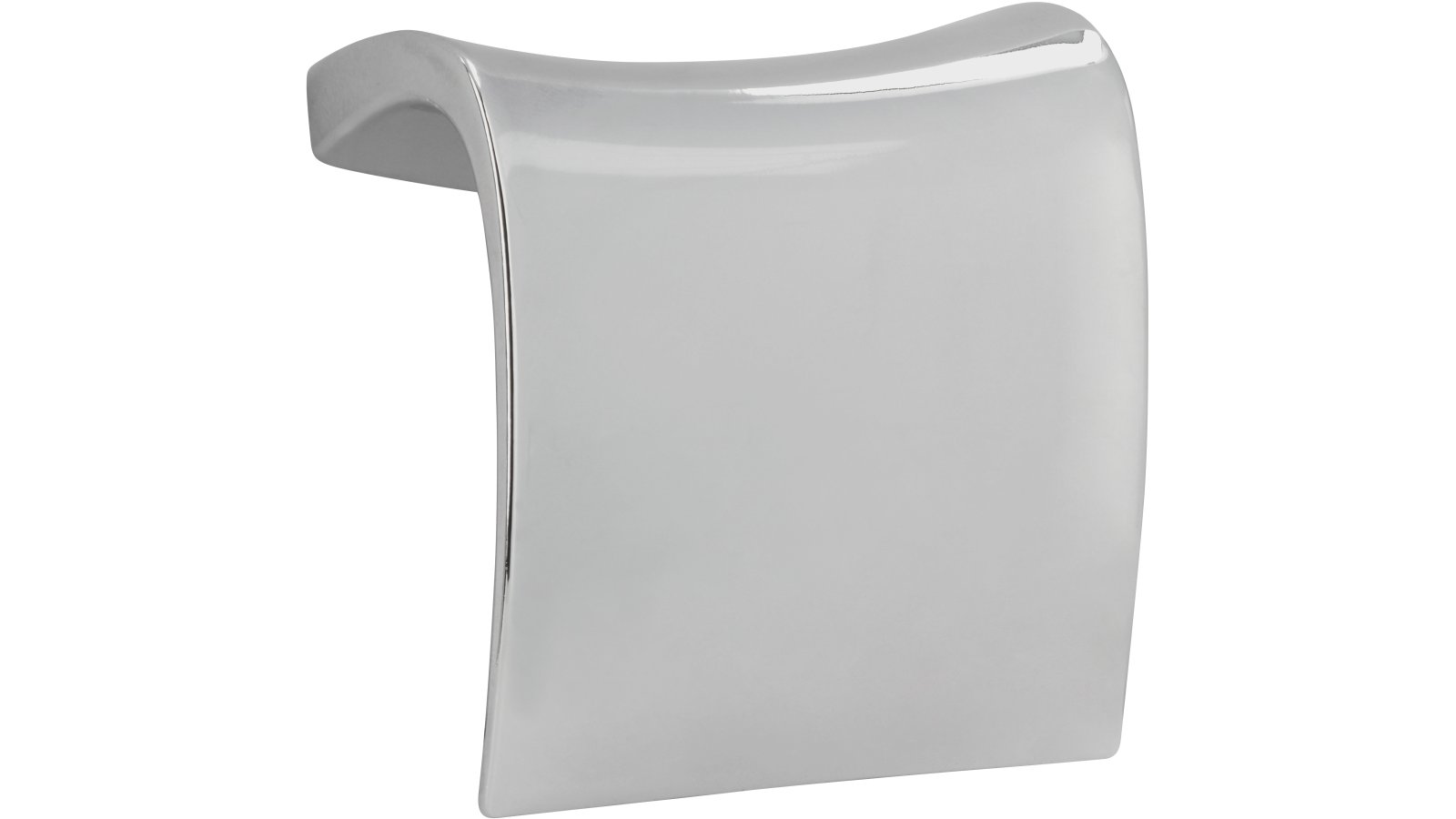 Griff Markgröningen Druckguss chrom glänzend - 72 mm lang  vor weißem Hintergrund