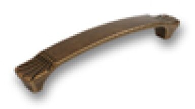 Griff Markt Schwaben Druckguss altmessing brüniert - 150 mm lang vor weißem Hintergrund