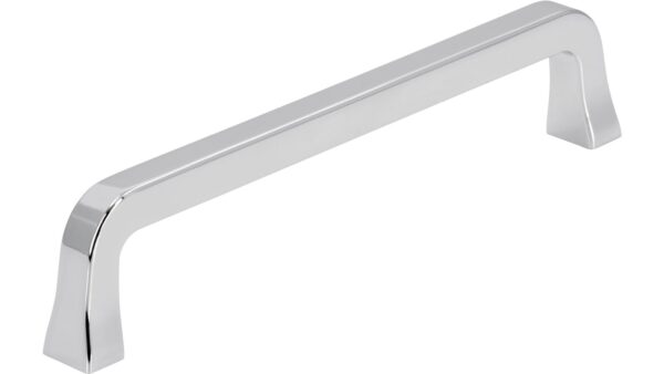 Griff Marktheidenfeld Druckguss chrom glänzend - 139 mm lang  vor weißem Hintergrund
