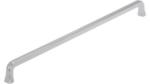 Griff Marktheidenfeld Druckguss chrom glänzend - 331 mm lang vor weißem Hintergrund