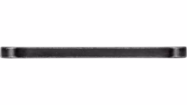 Griff Marktheidenfeld Druckguss eisenfarbig getrommelt matt - 139 mm lang  vor weißem Hintergrund