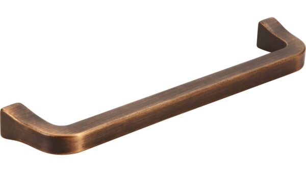 Griff Marktheidenfeld Druckguss messing schwarz gebürstet - 139 mm lang  vor weißem Hintergrund