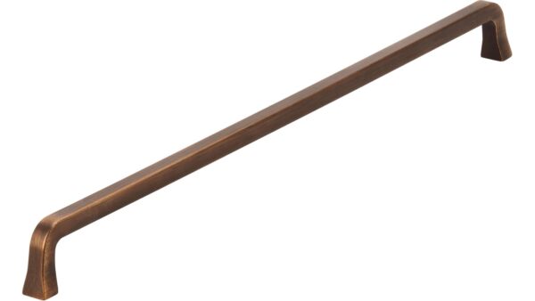 Griff Marktheidenfeld Druckguss messing schwarz gebürstet - 331 mm lang  vor weißem Hintergrund