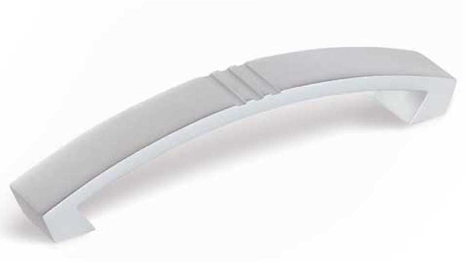 Griff Marsberg Aluminium silber natur matt - 146 mm lang  vor weißem Hintergrund