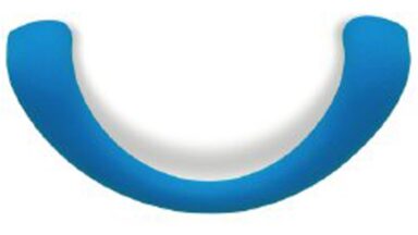 Griff Meerbusch Kunststoff Gummieffekt - brilliantblau - 85 mm lang  vor weißem Hintergrund
