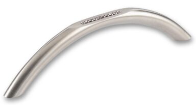 Griff Memmingen Edelstahl fein geschliffen swarovski® kristalle - 145 mm lang vor weißem Hintergrund