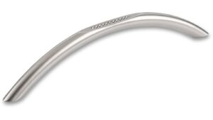 Griff Memmingen Edelstahl fein geschliffen swarovski® kristalle - 184 mm lang  vor weißem Hintergrund