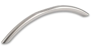 Griff Memmingen Edelstahl fein geschliffen swarovski® kristalle - 184 mm lang vor weißem Hintergrund
