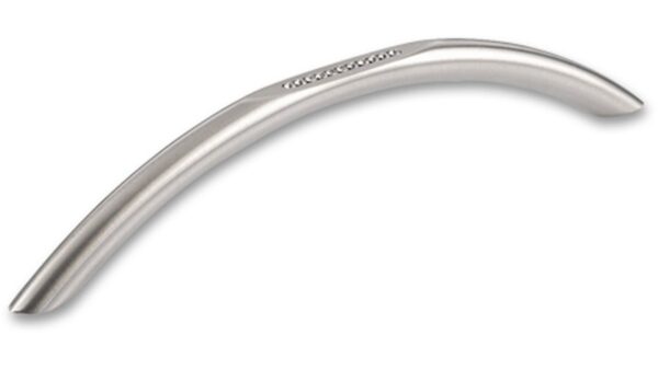 Griff Memmingen Edelstahl fein geschliffen swarovski® kristalle - 184 mm lang vor weißem Hintergrund