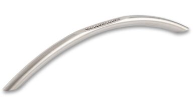 Griff Memmingen Edelstahl fein geschliffen swarovski® kristalle - 223 mm lang vor weißem Hintergrund