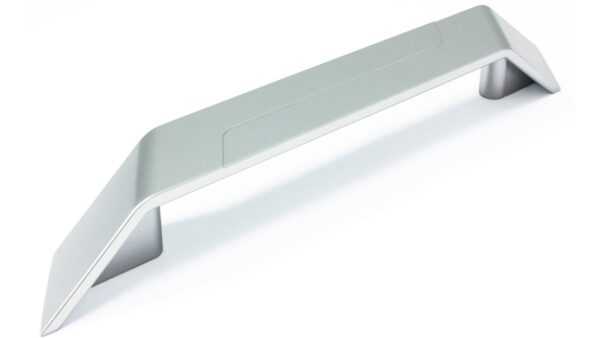 Griff Merzenich Kunststoff metallisiert - chrom - 200 mm lang  vor weißem Hintergrund