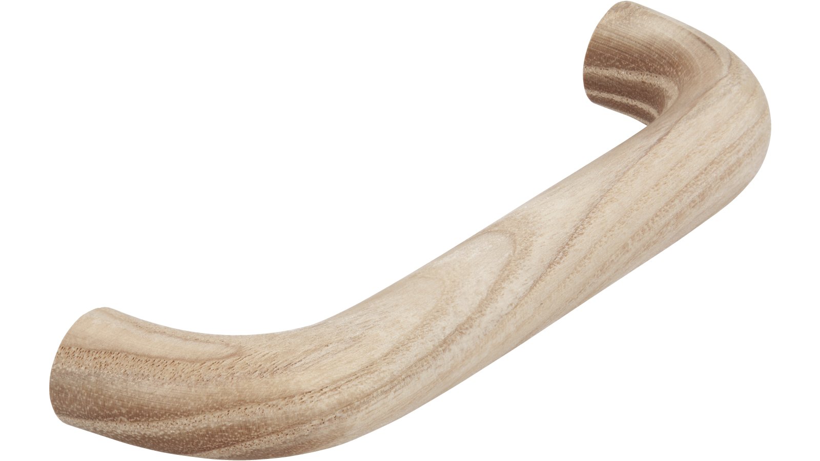 Griff Mettingen Holz esche roh - 108 mm lang  vor weißem Hintergrund