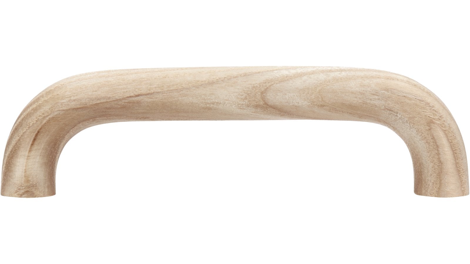 Griff Mettingen Holz esche roh - 108 mm lang  vor weißem Hintergrund