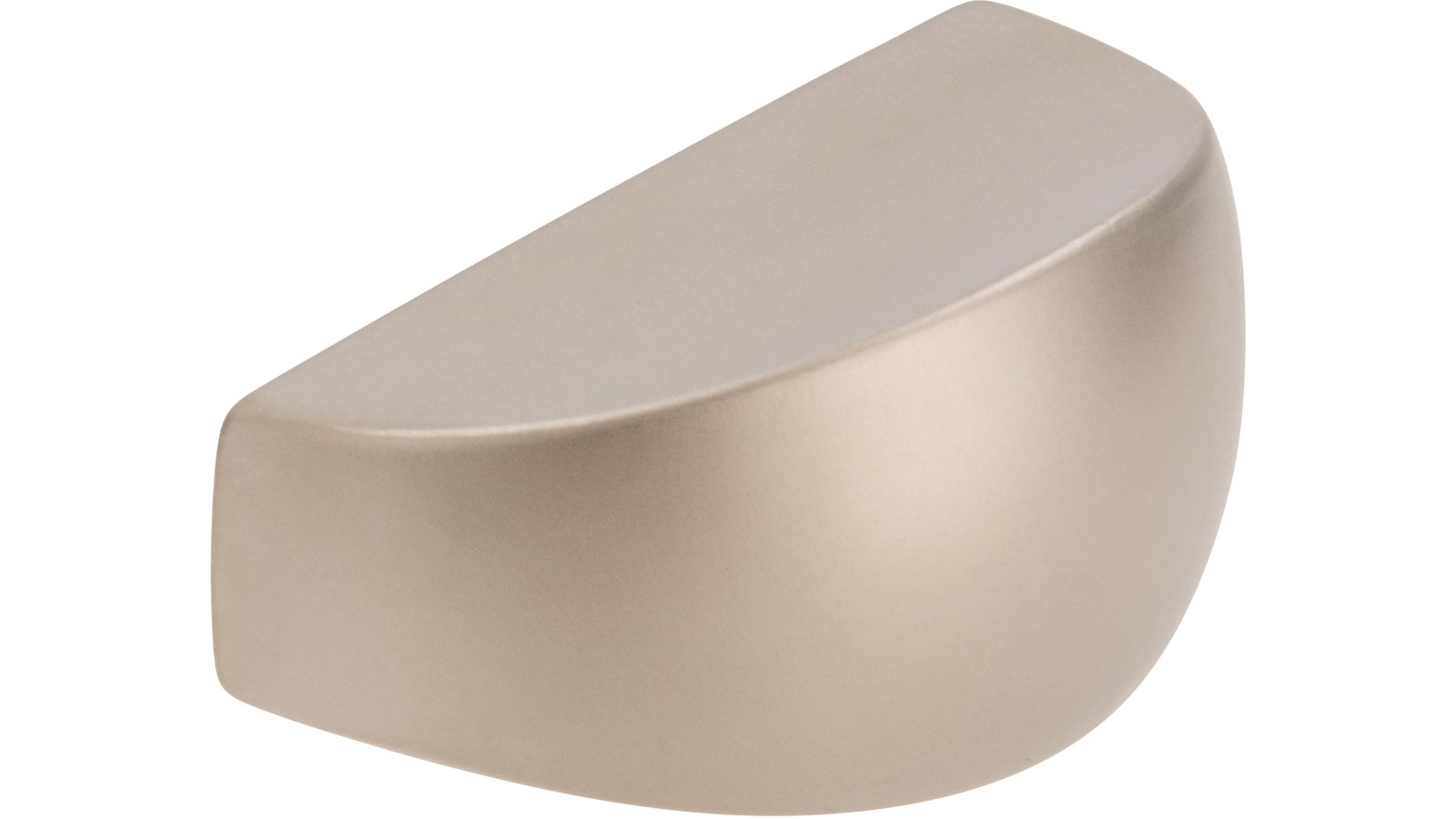 Griff Moormerland Druckguss matt vernickelt - 32 mm lang  vor weißem Hintergrund