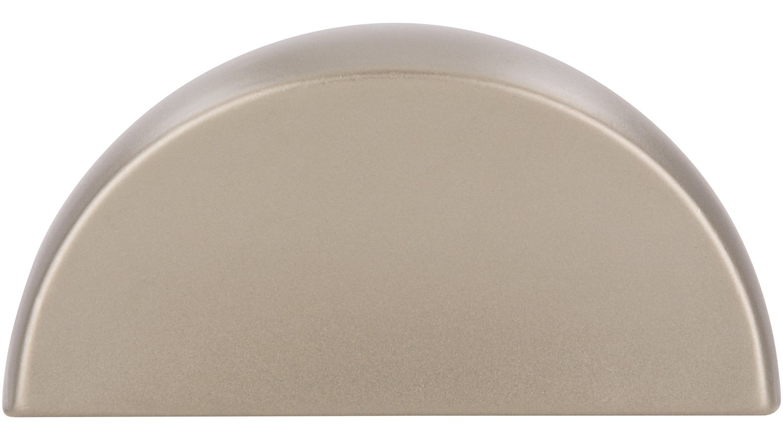 Griff Moormerland Druckguss matt vernickelt - 32 mm lang  vor weißem Hintergrund