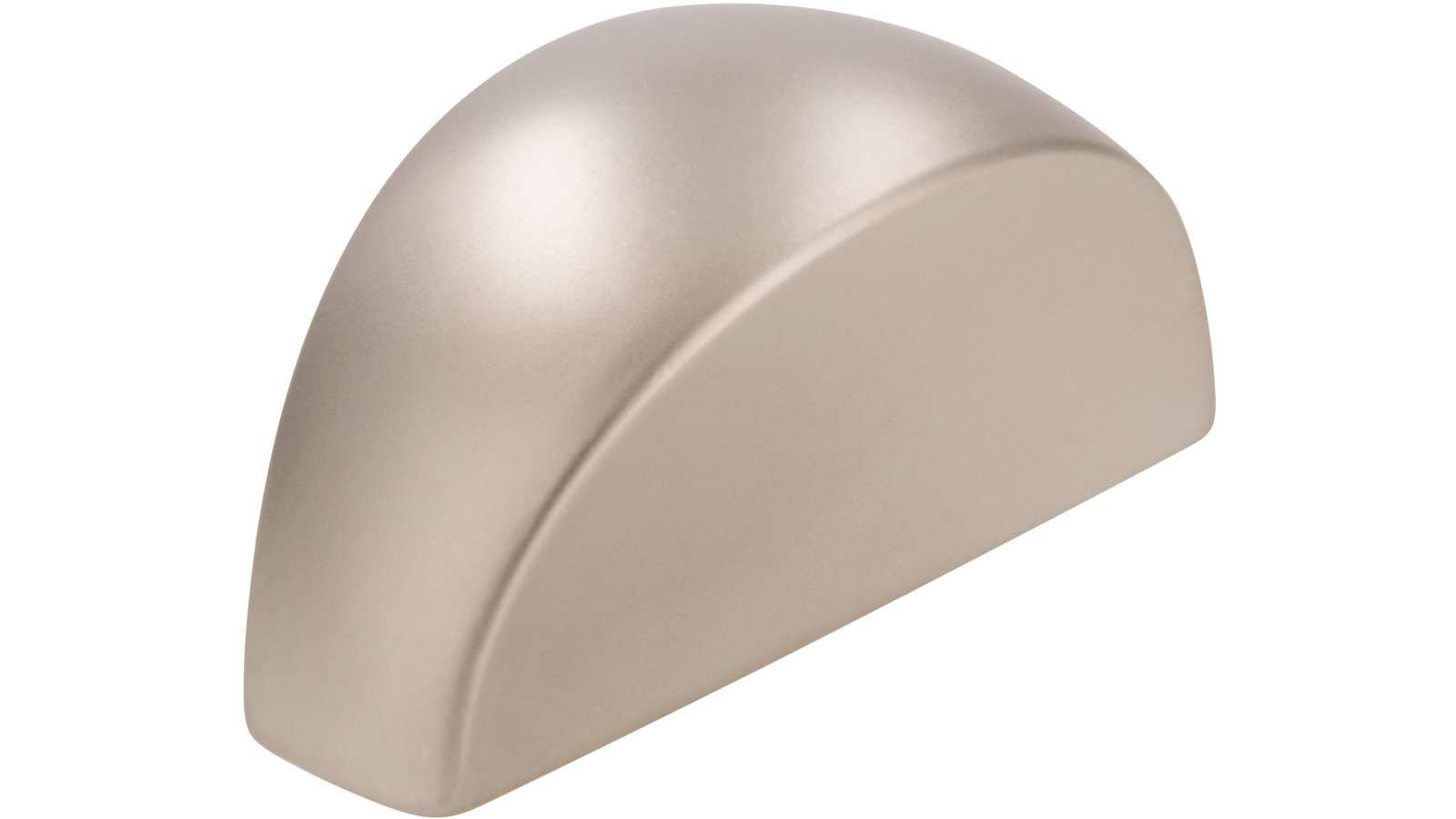 Griff Moormerland Druckguss matt vernickelt - 32 mm lang  vor weißem Hintergrund