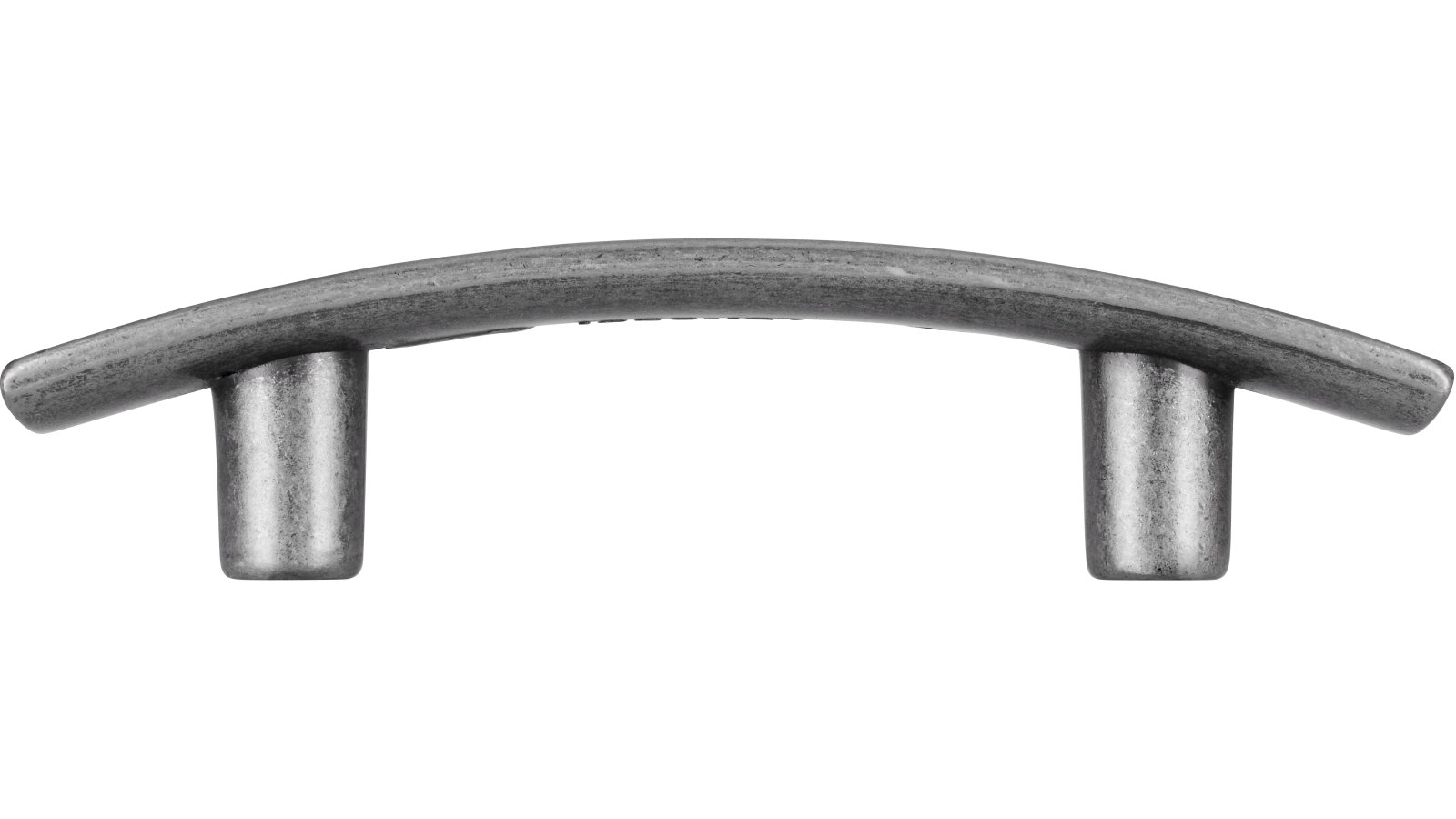 Griff Neckarsulm Druckguss altsilberfarbig - 106 mm lang  vor weißem Hintergrund