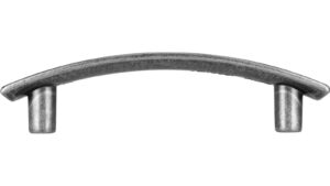 Griff Neckarsulm Druckguss altsilberfarbig - 126 mm lang  vor weißem Hintergrund