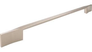 Griff Neu-Anspach Druckguss vernickelt feingeschliffen - 374 mm lang  vor weißem Hintergrund