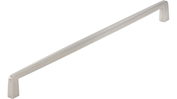Griff Neuhof Druckguss edelstahleffekt - 332 mm lang vor weißem Hintergrund