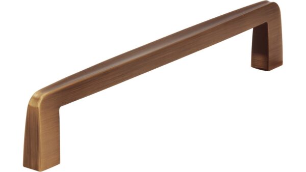 Griff Neuhof Druckguss messing schwarz gebürstet - 172 mm lang vor weißem Hintergrund