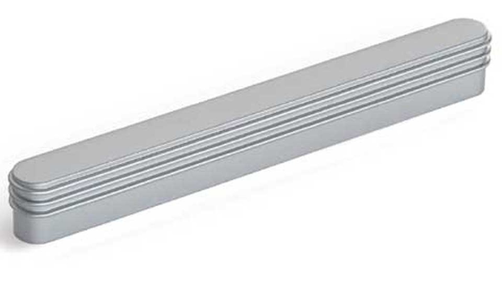 Griff Neusäß Druckguss alufarbig pulverbeschichtet - 178 mm lang  vor weißem Hintergrund