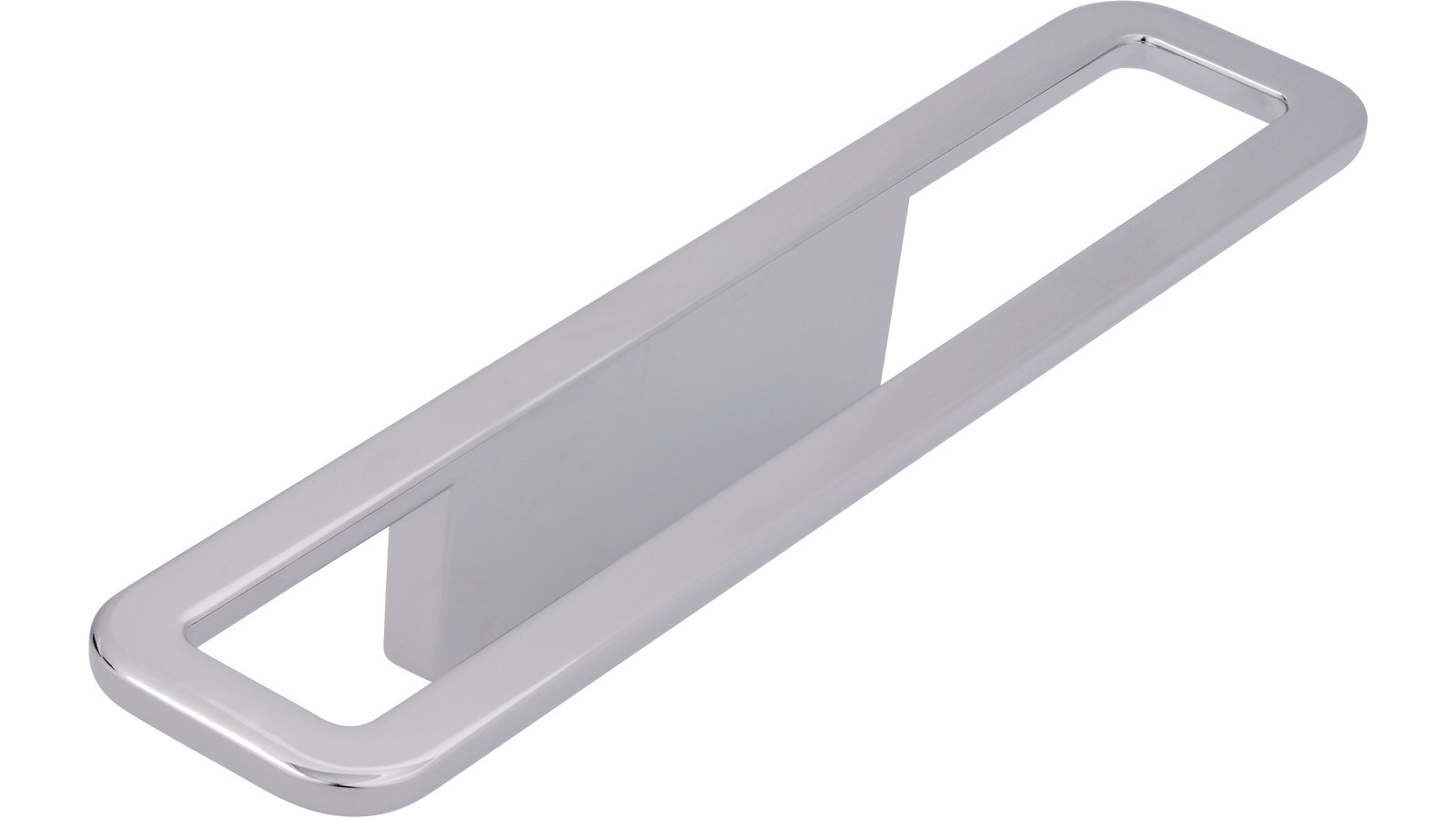 Moebelgriff-Niederzier-chrom-Zinkdruckguss-laenge-166-769598 Griff Niederzier Druckguss chrom glänzend - 166 mm lang vor weißem Hintergrund