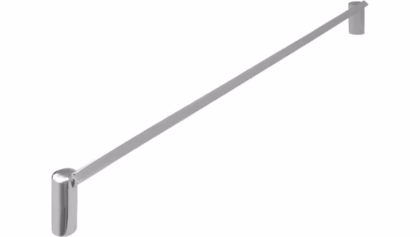 Griff Nördlingen Druckguss chrom glänzend - 332 mm lang  vor weißem Hintergrund
