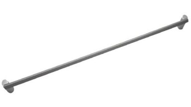 Griff Nördlingen Druckguss vernickelt feingeschliffen - 172 mm lang  vor weißem Hintergrund