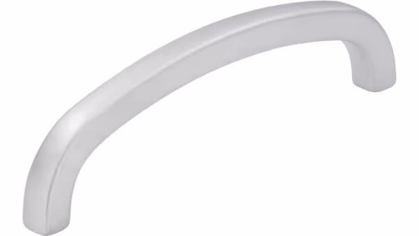 Griff Nürtingen Druckguss chrom matt - 103 mm lang  vor weißem Hintergrund