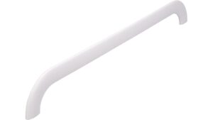 Griff Oberharz Druckguss weiß pulverbeschichtet - 340 mm lang vor weißem Hintergrund