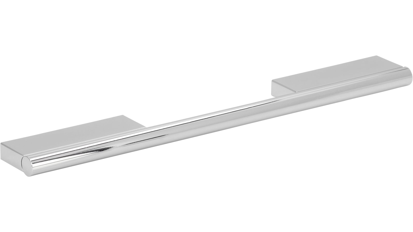 Griff Oberndorf Aluminium chrom glänzend - 252 mm lang  vor weißem Hintergrund