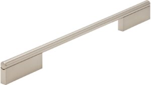 Griff Oberndorf Aluminium vernickelt feingeschliffen - 348 mm lang  vor weißem Hintergrund