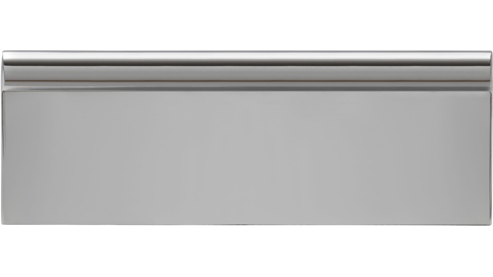 Griff Obernkirchen Druckguss chrom glänzend - 62 mm lang  vor weißem Hintergrund