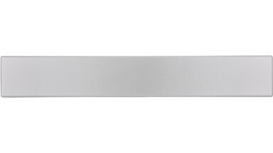Griff Oberstdorf Kunststoff metallisiert chrom - 164 mm lang  vor weißem Hintergrund