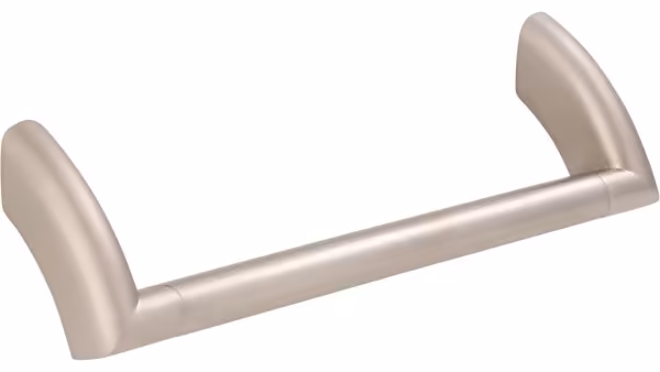 Griff Ochtrup Druckguss matt vernickelt - 138 mm lang vor weißem Hintergrund