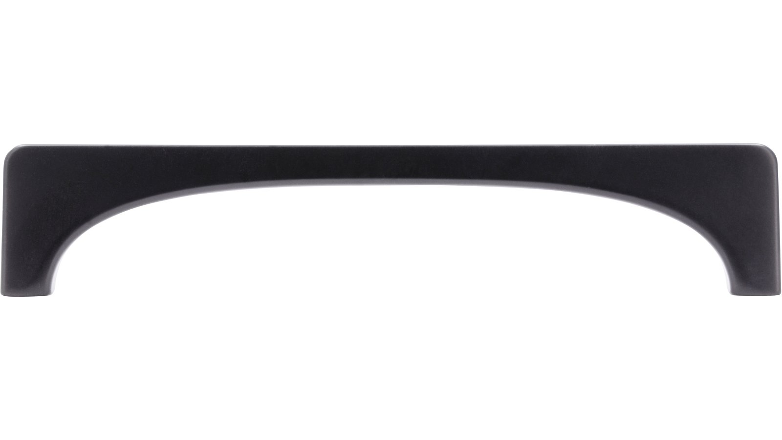 Griff Osterwieck Druckguss schwarz matt pulverbeschichtet - 170 mm lang  vor weißem Hintergrund