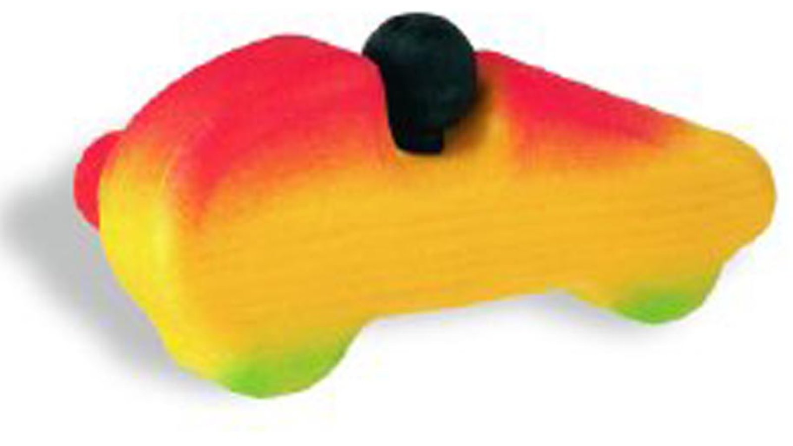 Griff Ottersberg Holz bunt - 102 mm lang  vor weißem Hintergrund