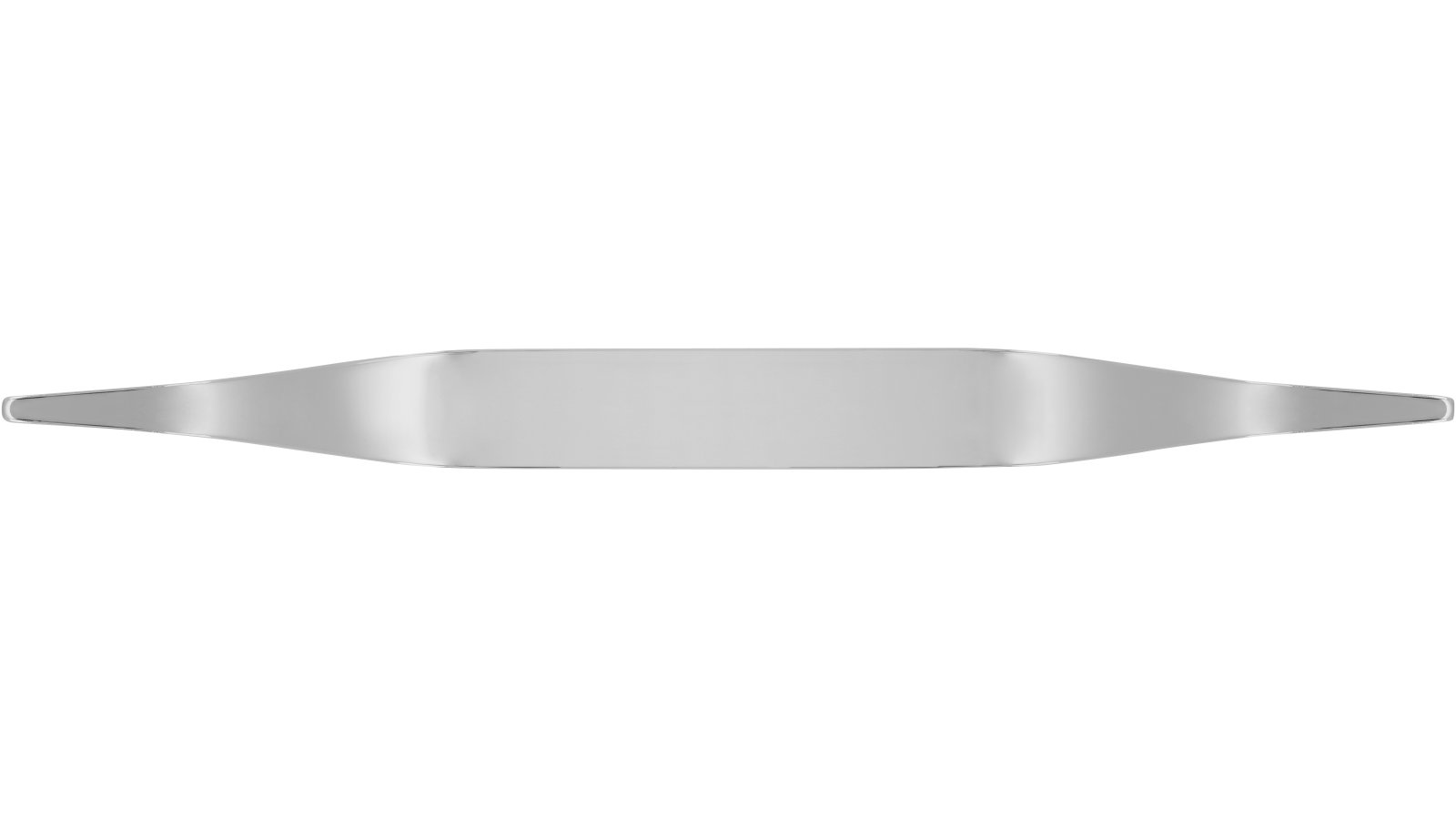 Moebelgriff-Pegnitz-chrom-Zinkdruckguss-laenge-200-776064-front Griff Pegnitz Druckguss chrom glänzend - 200 mm lang vor weißem Hintergrund