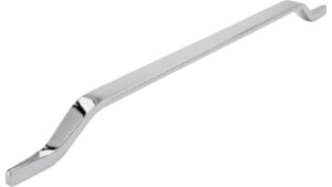 Griff Pegnitz Druckguss chrom glänzend - 360 mm lang vor weißem Hintergrund