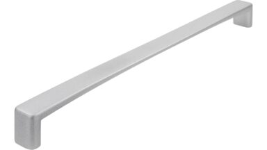Griff Puchheim Druckguss alufarbig pulverbeschichtet - 232 mm lang vor weißem Hintergrund