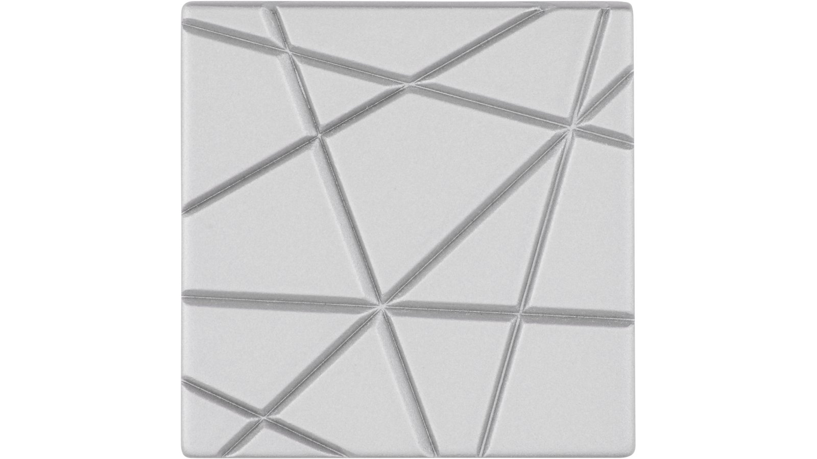 Griff Rehlingen-Siersburg Druckguss alufarbig pulverbeschichtet - 39 mm lang  vor weißem Hintergrund